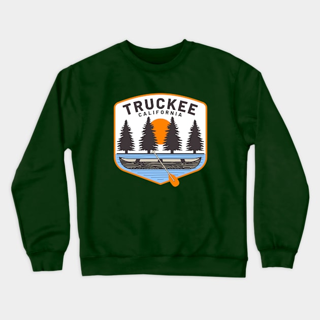 Truckee California Crewneck Sweatshirt by TravelBadge